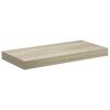 vidaXL Sv&auml;vande v&auml;gghyllor 2 st ek 50x23x3,8 cm MDF