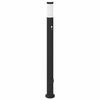 vidaXL Pollare med sensor och uttag 110 cm rostfritt st&aring;l IP44
