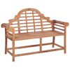 vidaXL Tr&auml;dg&aring;rdsb&auml;nk 127x58,5x92,5 cm massiv teak