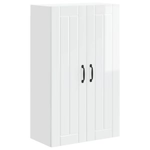 vidaXL K&ouml;kssk&aring;p H&ouml;gblanka vita 60 x 31 x 100 cm Konstruerat tr&auml;