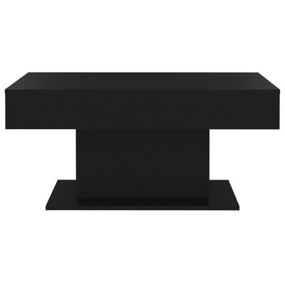vidaXL Soffbord svart 96x50x45 cm konstruerat trä