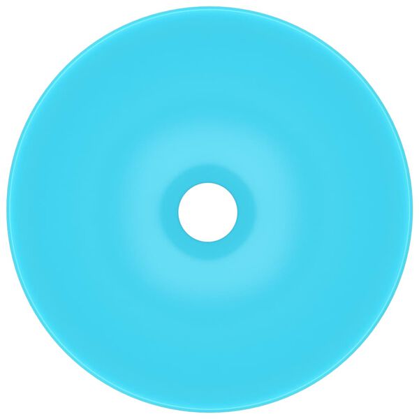 vidaXL Handfat keramik ljusgrön rund