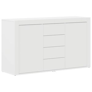 vidaXL Sideboard med l&aring;da Vit 120 x 36 x 69 cm Konstruerat tr&auml;