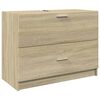 vidaXL Tv&auml;ttst&auml;llssk&aring;p sonoma-ek 78x37x59 cm konstruerat tr&auml;