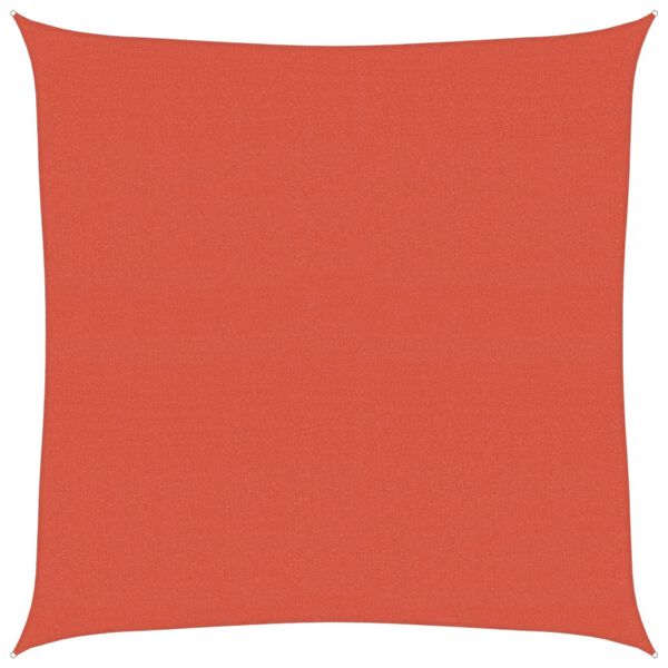 vidaXL Solsegel 160 g/m&sup2; fyrkantig terrakotta 4,5x4,5 m HDPE