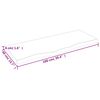 vidaXL V&auml;gghylla ljusbrun 100x40x(2-4) cm behandlad massiv ek