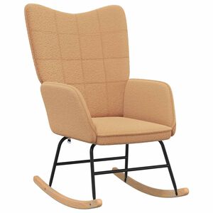 vidaXL Gungstol Beige Sherpa tyg