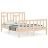 vidaXL S&auml;ngram utan madrass 140x190 cm massiv furu