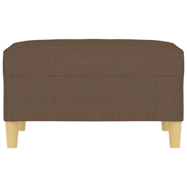 vidaXL Fotpall brun 70x55x41 cm tyg