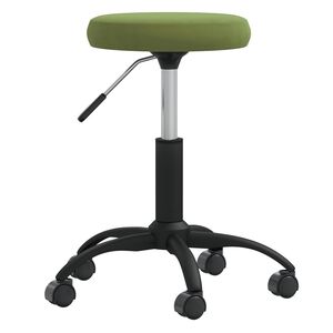 vidaXL Massagepall ljusgr&ouml;n sammet