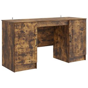 vidaXL Skrivbord R&ouml;kt ek 142,5 x 50 x 75 cm Konstruerat tr&auml;