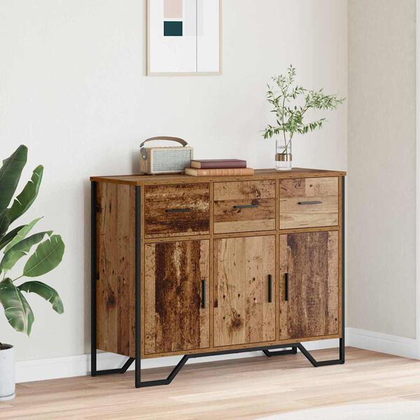 vidaXL Sideboard Gammalt tr&auml; 97 x 32.5 x 74.5 cm Konstruerat tr&auml;
