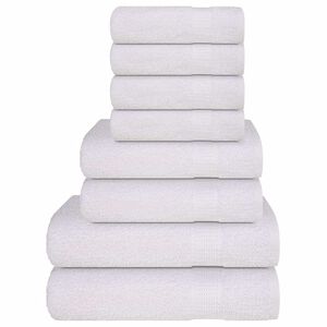 vidaXL 8-delat handduksset FROGN vit 360 gsm