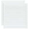 vidaXL Sk&aring;pluckor lamelldesign 2 st vit 61,5x59,4 cm massiv furu