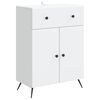vidaXL Sideboard med l&aring;da Vit 66 x 34,5 x 90 cm Konstruerat tr&auml;