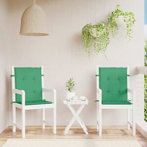 vidaXL Stolsdynor 2 st gr&ouml;n 100x50x3 cm oxfordtyg