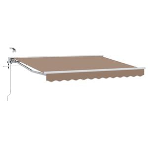 vidaXL Elektrisk Retraktabel Markis Taupe 3,5 x 2 m