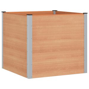 vidaXL Upph&ouml;jd odlingsl&aring;da Brun 100 x 100 x 91 cm alu.