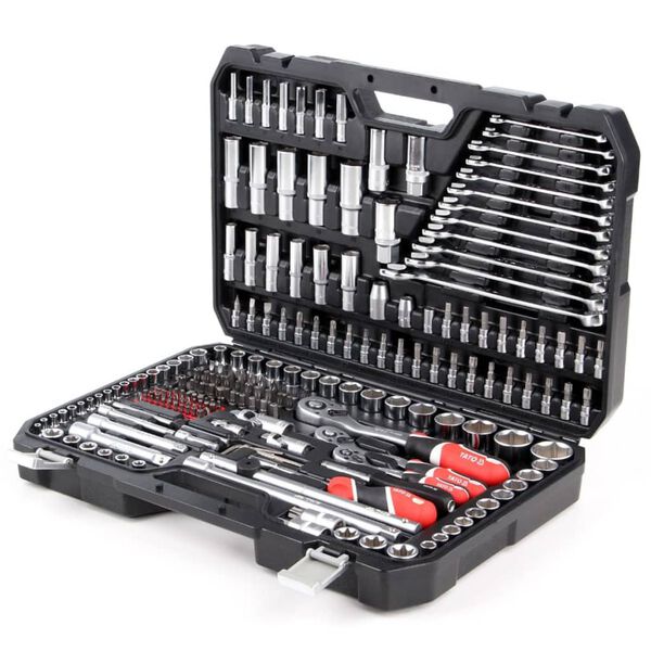 YATO Sp&auml;rrhandtag f&ouml;r hylsnyckelsats 216 delar YT-38841