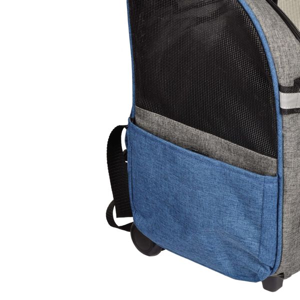 FLAMINGO 2-i-1 Transportvagn och ryggs&auml;ck f&ouml;r husdjur Kiara 517743