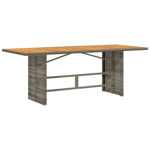 vidaXL Tr&auml;dg&aring;rdsbord med akaciatr&auml; gr&aring; 190x80x74 cm konstrotting