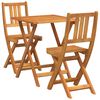 vidaXL Bistroset 3 pcs Olivenatur Massivt Akaciatr&auml;