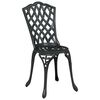 vidaXL Trädgårds Bistro Set 3 pcs Svart Aluminium