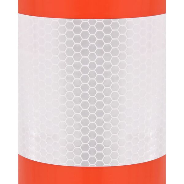 vidaXL Trafikpollare 10 st 75 cm PE