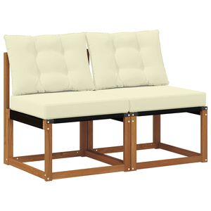 vidaXL 2 Stycke Utomhus Mellansoffa