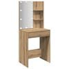 vidaXL Sminkbord med LED artisan ek 60x40x140 cm