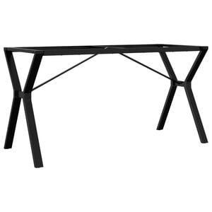 vidaXL Bordsben f&ouml;r matbord Y-ram 140x60x73 cm st&aring;l