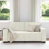 vidaXL Soffa 2-sits gr&auml;ddvit 180x78x84 cm sammet