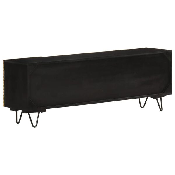 vidaXL TV-b&auml;nk 130x30x45 cm massivt mangotr&auml;