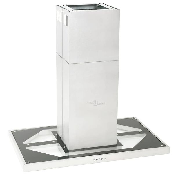 vidaXL K&ouml;ksfl&auml;kt f&ouml;r k&ouml;ks&ouml; 90 cm rostfritt st&aring;l 756 m&sup3;/tim LED