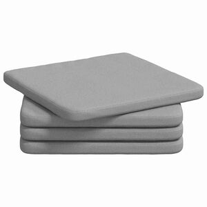 vidaXL Sittkuddar 4 pcs Moln Gr&aring; 40 x 40 x 3 cm tyg