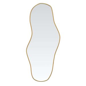 vidaXL V&auml;ggspegel guld 60x25 cm