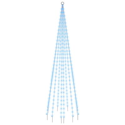 vidaXL Julgran på flaggstång blå 310 LEDs 300 cm