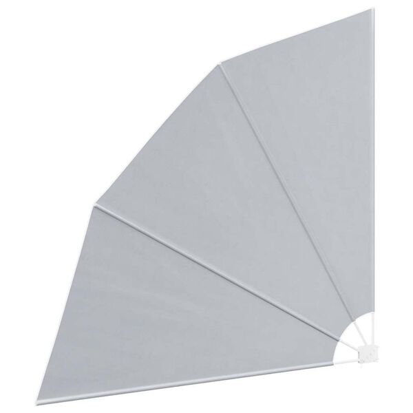 vidaXL Sidomarkis f&ouml;r balkong gr&aring; 210x210 cm