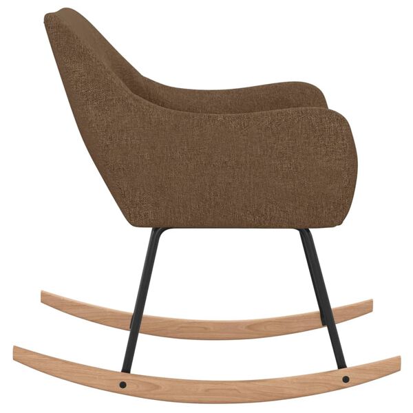 vidaXL Gungstol brun tyg