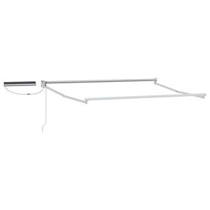 vidaXL Elektrisk utdragbar markisram Vit 2,5 x 2 m Aluminium