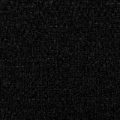 vidaXL Sängram med huvudgavel svart 160x200 cm tyg