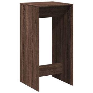 vidaXL Barbord brun ek 51x50x103,5 cm konstruerat tr&auml;