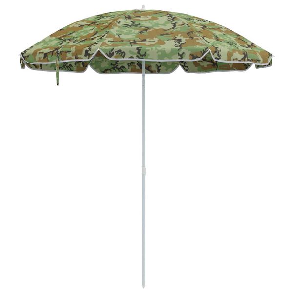 vidaXL Badparasol Gr&ouml;n 263 x 263 x 272 cm Polyester och metall