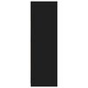 vidaXL Sk&aring;p med l&aring;da med d&ouml;rr Svart 79,5 x 49 x 156 cm Konstruerat tr&auml;