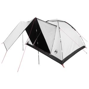 vidaXL Campingt&auml;lt 6-personers Vit Blackout Polyester och St&aring;l