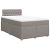 vidaXL Rams&auml;ng med madrass taupe 120x200 cm tyg