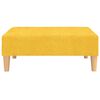 vidaXL B&auml;ddsoffa 2-sits med fotpall gul tyg