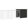 vidaXL H&ouml;nsbur antracit 300x91x100 cm galvaniserat st&aring;l