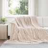 vidaXL Kastfilt Beige 270 x 240 cm Fleece