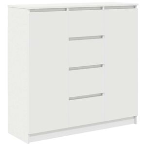vidaXL Sk&auml;nk med l&aring;dor vit 100,5x35x98,5 cm konstruerat tr&auml;